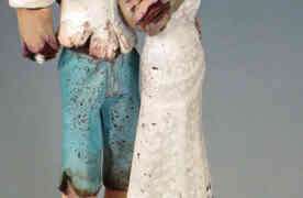 Zombie Wedding Cake Toppers