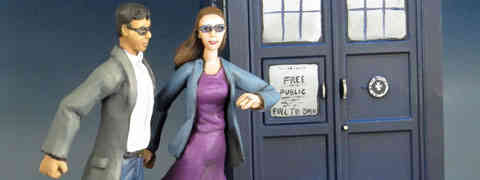 TARDIS Wedding Cake Toppers